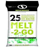 Snow Joe AZ-25-EB Melt-2-Go Nature + Pet Friendly CMA Blended Ice Melter, 25-lb Bag
