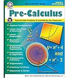 Mark Twain Precalculus workbook, Grades 6-12 Reproducible Books, Calculus Made Easy, Math Equations, Trigonometry, and Algebra 1 Workbook, Classroom or Homeschool Curriculum
