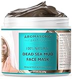 100% Pure Dead Sea Mud Mask - 5 Minute Mask - No Ingredients Added - for Face & Skincare - Blackhead Remover - Anti-aging - Pore Minimizer