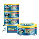 Wild Planet Skipjack Wild Tuna, No Salt Added, Keto and Paleo, 3rd Party Mercury Tested, 5 Ounce (Pack of 4)