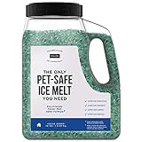 Natural Rapport Pet Friendly Ice Melt - Calcium Chloride Free, Pet Safe Ice Melter, Rock Salt Alternative - Time Release Deicer Formula Lasts 3X Longer (10 lb)