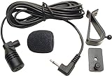 Lesaps Car Microphone Mic 3.5mm,Car Vehicle Car Radio Mic Replacement for Pioneer Kenwood Boss JVC Sony Jensen Alpine Bluetooth Stereo Vehicle Head Unit Enabled Audio GPS DVD