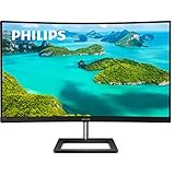 PHILIPS 272E1CA 27' Curved Frameless Monitor, Full HD 1080P, 100% sRGB, Adaptive-Sync, Speakers, VESA, 4Yr Advance Replacement Warranty