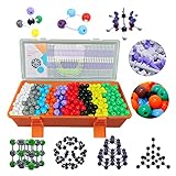 Chemistry Structure Kit, 1416 PCS Molecular Ball Model, with Atomic/Bond/Charge-Cloud, Organic/Inorganic Model Kit for Student and Teacher, Modeling Science Kit for Space Imagination/Learning/Teaching