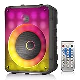 Bluetooth Speakers, 30W Portable Loud Wireless Stereo Speaker with Deep Bass, Bluetooth 5.0, Colorful Lights, TWS Pairing, 5000mAh Battery, Outdoor Speaker for Home Party Travel Gifts
