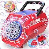 Automatic Bubble Machine for Kids - 30000+ Bubbles/Min, 2 in 1 Bubble Machine Gun Rechargeable Battery Blaster, Blower, Machine for Boys & Girls, Parties Birthday Gifts for Kids Ages 3 and Up, Red