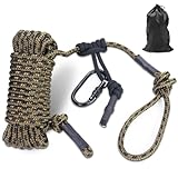 Huntury Treestand Lifeline Rope, Treestand Safety Rope, Hunter Safety Rope for Climbing Sticks, Hanging Ladder Stand Or Treestand, Bow Hunting Lifeline, 30Feet