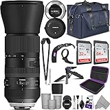 Tamron SP 150-600mm F/5-6.3 Di VC USD G2 Lens for Canon DSLR Cameras + Tap-in Console with Altura Photo Complete Accessory and Travel Bundle