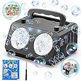 Bloranda Automatic Bubble Machine Upgrade Bubble Blower with 20000+ Bubbles Per Minute Bubble with independently Switched Battery Operated Bubble Toys for Outdoor Toys for Birthday, Wedding, Christmas