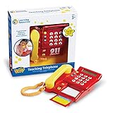 Learning Resources Teaching Telephone - 1 Piece, Ages 3+ Toddler Learning Toys, Pretend Play Telephone, Toy Telephone, Phone for Kids, Pre-Recorded Greetings, Develops Memory Skills