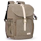 Camera Backpack, BAGSMAR DSLR Camera Bag Backpack, Anti-Theft and Waterproof Camera Backpack for Photographers, Fit up to 15' Laptop with Rain Cover, Olive Green