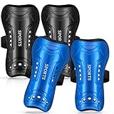 Shin Guards Soccer Kids - 2 Pairs Shin Guards for Youth and Adults, Shin Pads Protective Equipment for Football Games, Kids Shin Guards Sleeves for Boys, Gils, Toddler, Child (Medium)