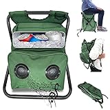 Gabba Goods Wireless Bluetooth Speaker Cooler Chair - Powerful Sound, Long Battery Life, Portable w/Backpack Straps, 24 Can Capacity, Rated Up to 250 lbs - Enjoy Your Music and Drinks in Style!