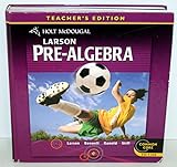 Larson Pre-Algebra, Teacher's Edition: Common Core Edition