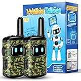 Toys for 3-8 Year Old Boys: comedyfun Mini Robots Walkies Talkies 2 Pack Easter Birthday Gifts for 3 4 5 6-8 Year Old Boys Toys for 5 6 7 8-10 Year Old Boy Spring Summer Adventure Game Hiking Camping