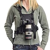 Nicama Camera Strap Carrier Chest Harness Vest for Hiking Wedding Canon 6D 5D2 5D3 Nikon D800 D810 Sony A7S A7R A7S2 Sigma Olympus DSLR Cameras, ZOOM Audio Recorder H6
