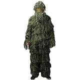 Ghillie Suit, LOOGU Camo Suit Woodland and Forest Design Military Leaf Hunting and Shooting Accessories Tactical Camouflage Clothing Free Size for Airsoft, Wildlife Photography Halloween