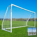 QUICKPLAY Q-Fold Match Soccer Goal | The 30 Second Match Standard [Single Goal] The Best Weatherproof Folding Net for Adults & Kids