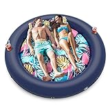 LUSVNEX Tanning Pool Lounger Float, Suntan Tub for Sunbathing, Inflatable Pool Floats Adult Size for Outdoor, Backyard, Swimming Pool