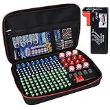 Battery Organizer Storage Box with Tester:Battery Vault Case Fireproof Waterproof Explosionproof Holder Box with Tester BT-168 Checker Carrying Case Container Bag Fit for 200+ Batteries AA AAA C D 9V