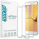 HPTech 2-Pack Tempered Glass For Samsung Galaxy S6 Screen Protector, Easy to Install, Bubble Free, 9H Hardness