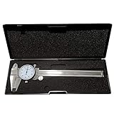 HFS (R) 0- 6' Imperial Calipers; 4 Way DIAL Caliper 0.001' Shock Proof New ; Plastic CASE