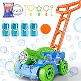 Pupu Pig Bubble Machine, Bubble Lawn Mower for Toddlers 1-3, Push Toys Automatic Bubble Mower, Outdoor Backyard Gardening Toy Christmas Birthday Gifts for 3 4 5 6 Years Old Boys Girls Preschool