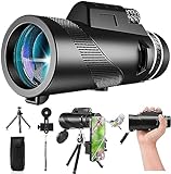 PhysioPhyx 80x100 Monocular-Telescope High Powered for Smartphone Monoculars for Adults High Definition for Stargazing Hunting Wildlife Bird Watching Travel Camping Hiking