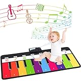 TWFRIC Piano Musical Mat, Toddler Toys with 8 Kids Musical Instruments Sounds Floor Piano Touch Play Mat for Baby Learning Educational Toys Gifts for 1 2 3 4 5 Year Old Girls Boys Toddlers