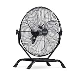 NewAir 18” Outdoor Rated 2-in-1 High Velocity Floor or Wall Mounted Fan with 3 Fan Speeds and Adjustable Tilt Head, NIF18CBK00