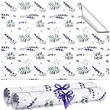 24 Sheets Scented Drawer Liners Drawer Liners for Dresser Non Adhesive Paper Sheets Fragrant Drawer Paper Liner for Shelf Closet Dresser Drawers Home Bedroom (Lavender Style)