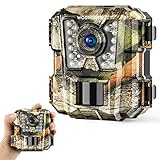 WOSPORTS Mini Trail Camera,24MP 1080P HD Game Hunting Camera Motion Activated with IR Night Vision Waterproof Video Cam for Wildlife Scouting Hunting Deer Cam
