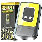 EASYmaxx Running Light, Rechargeable Dog Walking Light, Clip on LED Safety Light for Runner, Joggers, Walkers, Dogs and Bike Tail Lights