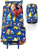 Klevly Nap Mats for Preschool Ages 3-5 | Soft & Non-Toxic Fabric | Nap Mat for Toddlers | Toddler Nap mats for Daycare | Kindergarten Nap Mat | Toddler Nap Mat | Construction Kids Nap Mat