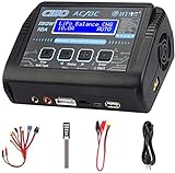 Lipo Battery Charger, 1-6S Balance Charger Discharge 150W 10A AC/DC for Li-Po Li-Hv Li-Ion Li-Fe NiMH NiCd Pb Hobby Battery Charger with Deans/Tamiya/JST/EC3/HiTec Connectors Cable Power Supply…