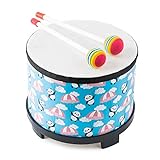 Baby Drum for Kids, Floor Tom Drum 8 inch Percussion Music Instrument Kids Drum with 2 Mallets for Children, Special Christmas Birthday Gift . (Blue Drum)