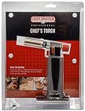 Chef Master 90268 Chef's Cooking Torch | Kitchen Blow Torch | Adjustable Flame | Self-Igniting Piezo Trigger Ignition | Easy and Safe Operation | Quick Refill | Ergonomic Design