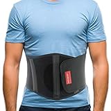 ORTONYX Ergonomic Umbilical Hernia Belt for Women and Men - Abdominal Support Binder with Compression Pad - Navel Ventral Epigastric Incisional and Belly Button Hernias Surgery Brace - OX353-S/M