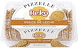 Reko Pizzelle Authentic Italian Style Waffle Cookie, Dulce de Leche, 7 Ounce (Pack of 1)