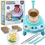ArtCreativity Pottery Kit for Kids - Complete Kids Pottery Wheel Kit with Electric Wheel, Paint, Modeling Clay, & Tools - Pottery Set with Wheel for Beginners, Arts & Crafts for Kids Ages 8 9 11 12