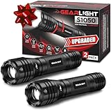 GearLight S1050 LED Flashlight High Lumens - Flashlights for Camping, Hiking, Dog Walking - Powerful Emergency Flashlights with 3 Modes for Outdoor Use - Bright Flashlight with Zoomable Beam