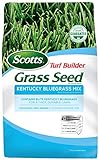 Scotts Turf Builder Grass Kentucky Bluegrass Mix-7 lb, Use in Full Sun, Light Shade, Fine Bladed Texture, and Medium Drought Resistance, Seeds up to 4,725 sq. ft