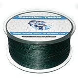 Reaction Tackle Braided Fishing Line Moss Green 30LB 150yd