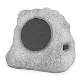 Victrola Outdoor LED Lightup Rock Speaker Single - Wireless Bluetooth Speaker for Garden, Patio | Waterproof Design, Built for All Seasons | Rechargeable Battery | Wireless Music Streaming