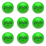 Jehezkel Weighted Balls for Baseball & Softball - 9 Pack 1lb Practice Heavy Ball for Batting, Hitting & Pitching Training, Improve Mechanics and Power, 2.85inch, Green