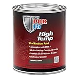 POR-15 High Temperature Paint, High Heat Resistant Paint, Weather and Moisture Resistant, 32 Fluid Ounces, Aluminum