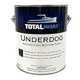 TotalBoat Underdog Marine Antifouling Bottom Paint for Fiberglass, Wood and Steel Boats (Black, Gallon) 128 Fl Oz (Pack of 1), 1.00 Gallon (Pack of 1)