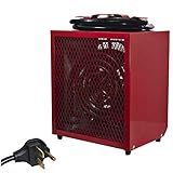 Comfort Zone CZ290 Portable 5000-Watt Fan-Forced Industrial Space Heater with Adjustable Thermostat Control and Safety Overheat Protection