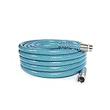 Camco TastePURE 50-Foot Premium Drinking Water Hose | Features a Heavy-Duty Reinforced PVC Construction, Machined Fittings with Strain Relief Ends, and has a 5/8-Inch Inside Diameter (21009)