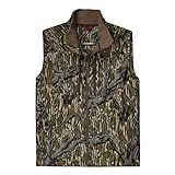 Mossy Oak Men's Standard Camo Sherpa 2.0 Fleece Lined Hunting Vest, Original Treestand, Large
